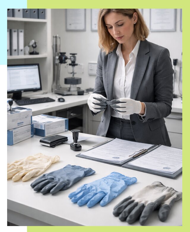 Сертификация перчаток в Североморске от 9092 р. | Алешин-Свм