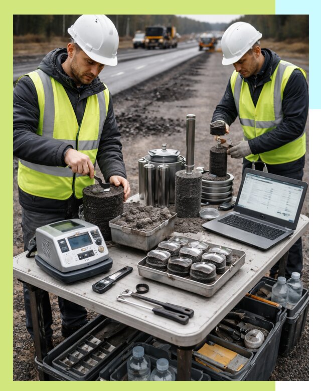 Сертификация асфальта: испытания и подтверждение в Североморске