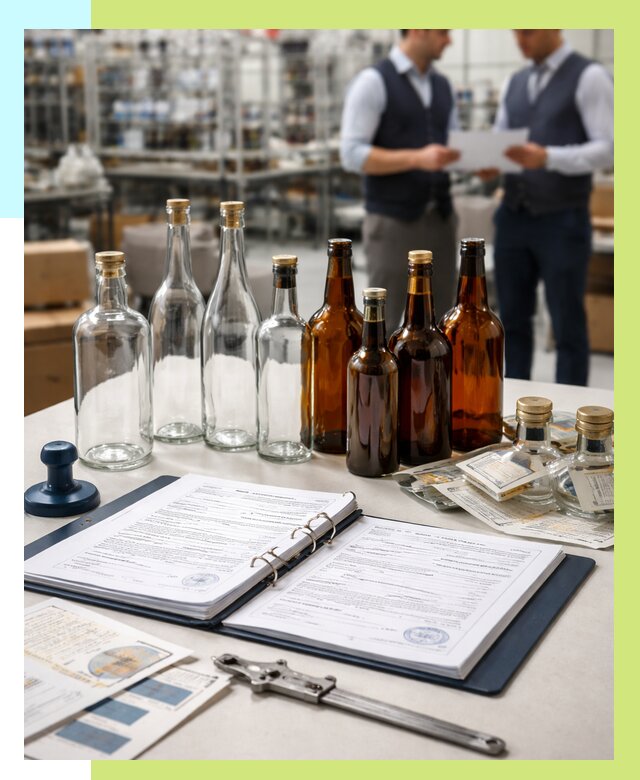 Сертификация стеклянных бутылок в Североморске от 26743 р. | Алешин-Свм