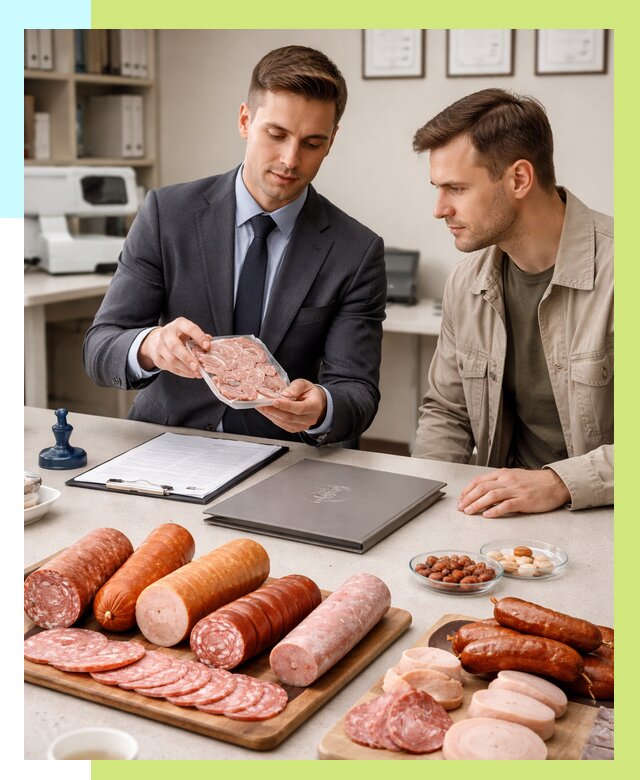 Сертификация колбасных изделий в Североморске от 8023 р. | Алешин-Свм