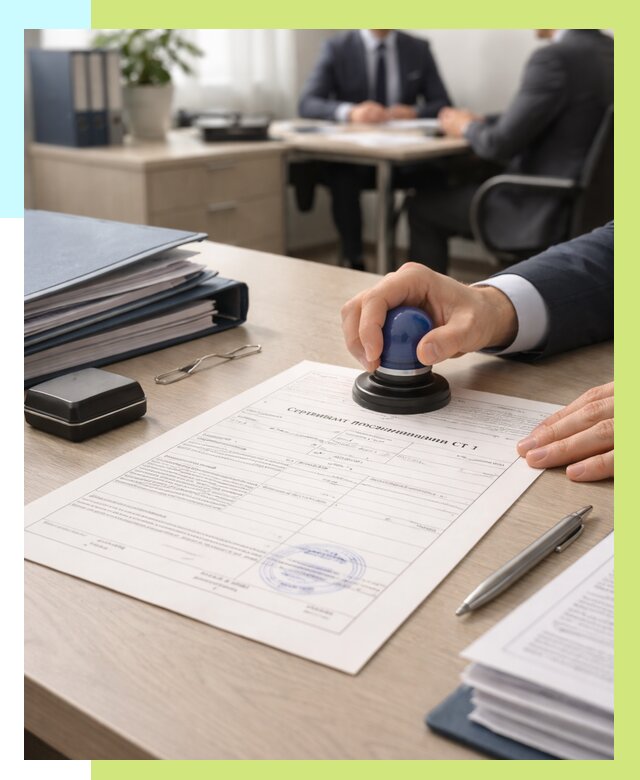 Сертификат происхождения СТ 1 в Североморске от 4814 р. | Алешин-Свм