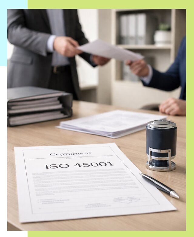 Сертификат ISO 45001 в Североморске под ключ от 48137 р. | Алешин-Свм