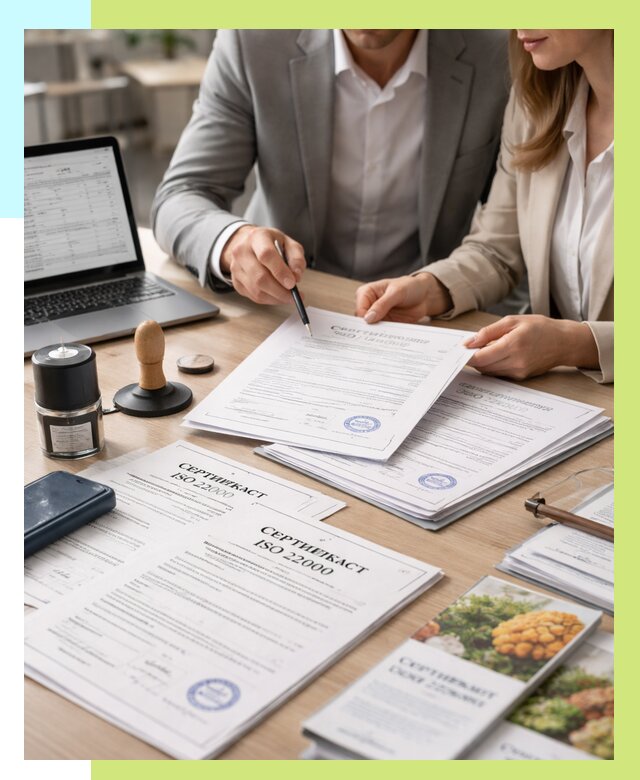 Сертификат ISO 22000 в Североморске от 42788 р. под ключ | Алешин-Свм