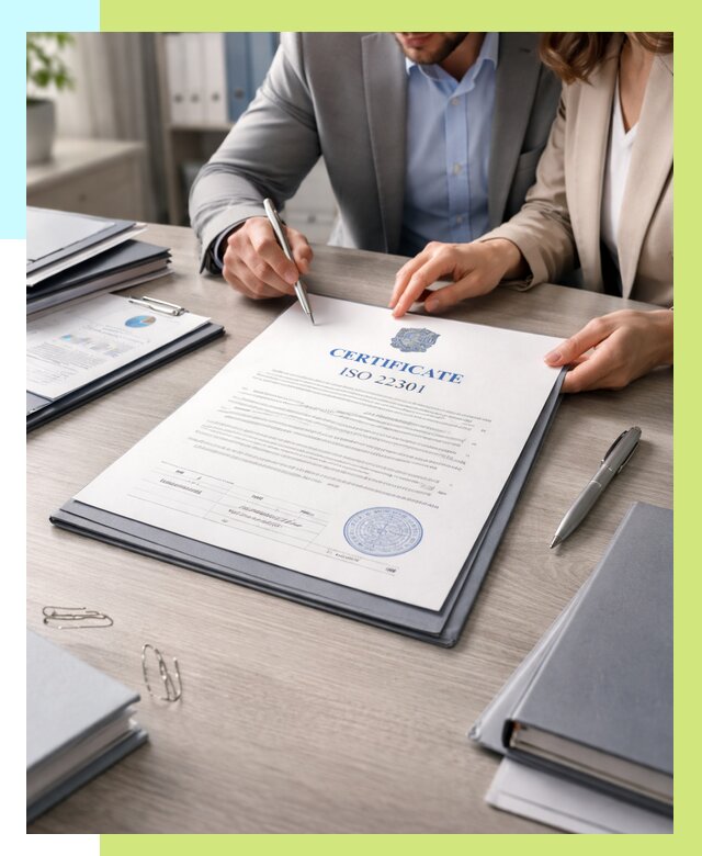 Сертификат ISO 22301 в Североморске от 48137 р. | Алешин-Свм срочно