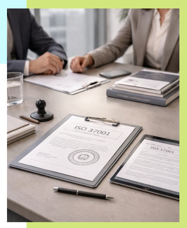 Сертификат ISO 37001 в Североморске оформить от 128364 р. Алешин-Свм